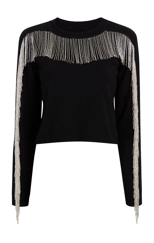 Cinq Sept Tops Women Althea Sweater BlackSilver
