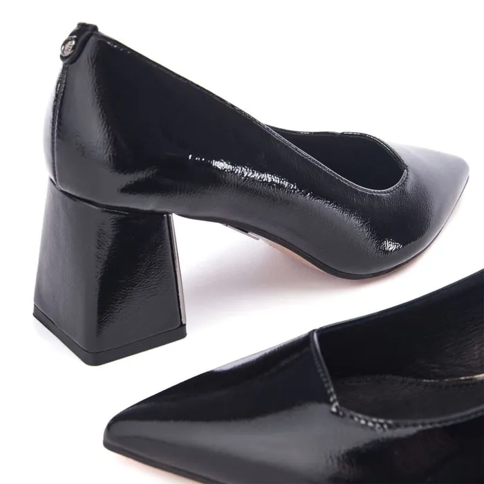 Court Shoes Women Moda In Pelle Gaela Black Patent