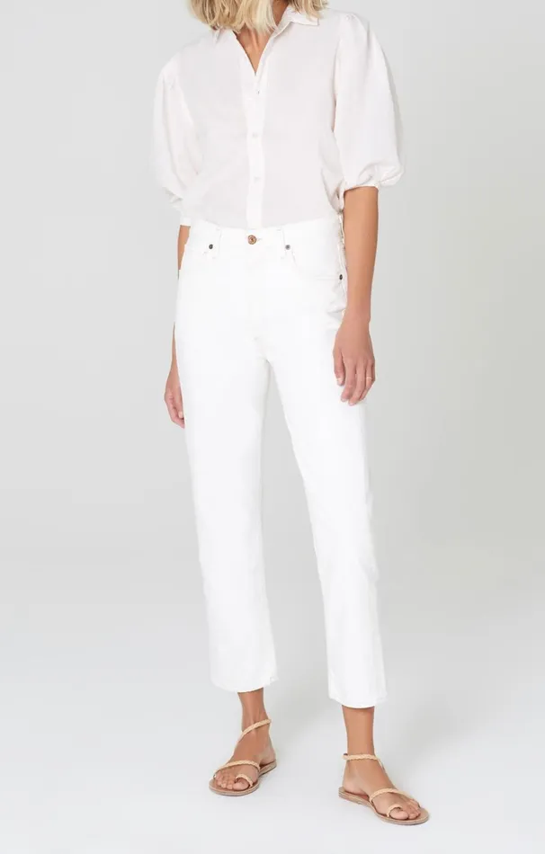 Cropped Women Citizens Of Humanity Charlotte Crop High Rise Straight Fit In Heirloom Heirloom