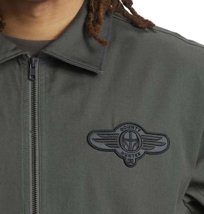 DC Shoes Jackets Men Star Wars DC Mando Bounty Hunter Workwear Jacket Dark Shadow