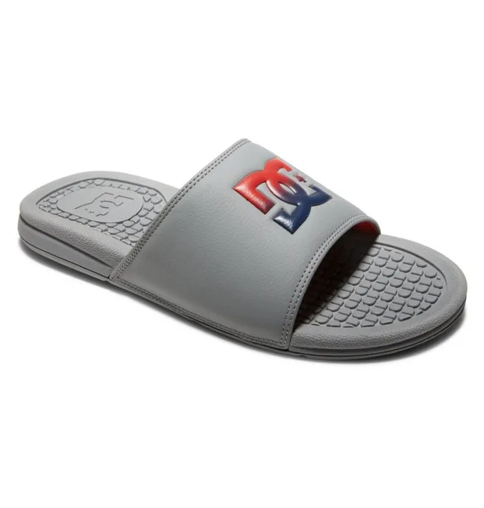 DC Shoes Slides Men Bolsa Slides Greyred