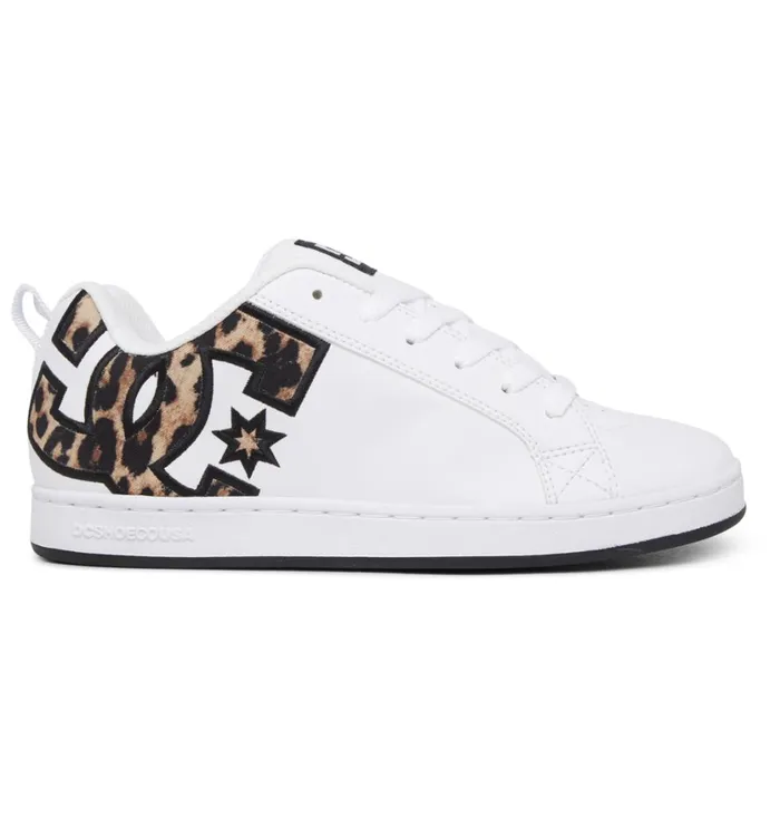 DC Shoes Sneakers Women Court Graffik Shoes Leopard Print
