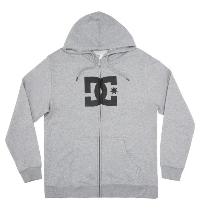 DC Shoes Sweatshirts and Hoodies Men DC Star ZipUp Hoodie Heather Grey