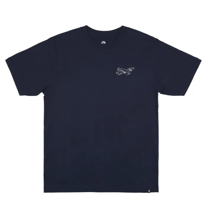 DC Shoes TShirts Men Wes Kremer Traveler TShirt Navy Blazer