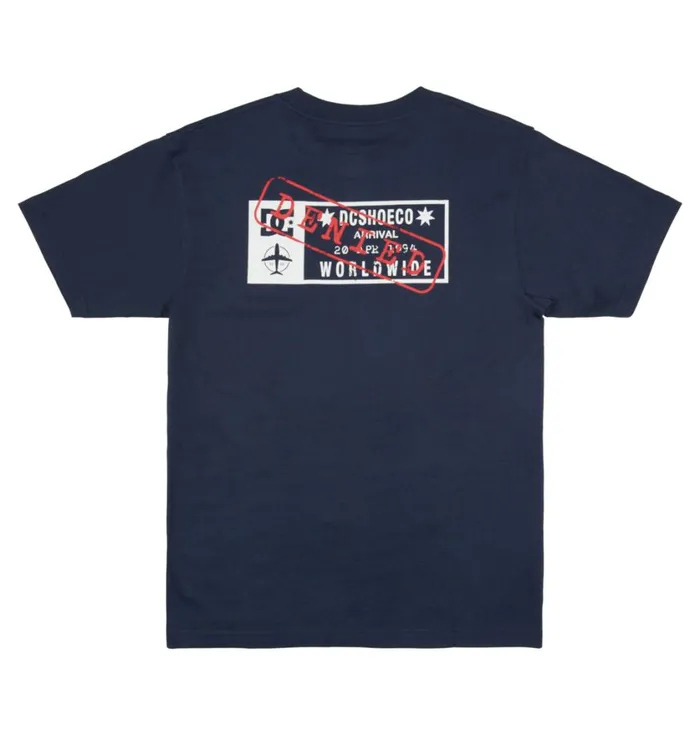DC Shoes TShirts Men Wes Kremer Traveler TShirt Navy Blazer