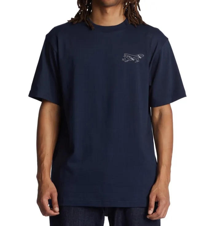 DC Shoes TShirts Men Wes Kremer Traveler TShirt Navy Blazer