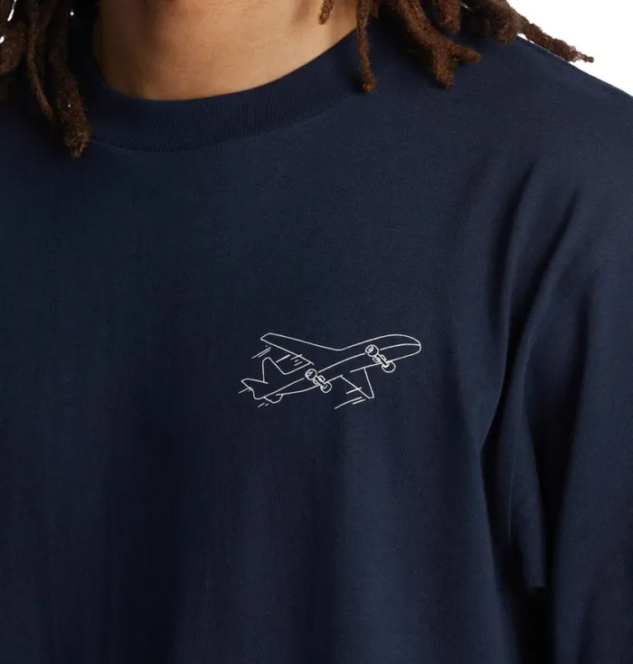 DC Shoes TShirts Men Wes Kremer Traveler TShirt Navy Blazer