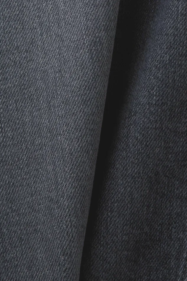 Denim Men Esprit MidRise StraightLeg Jeans Black Medium Washed
