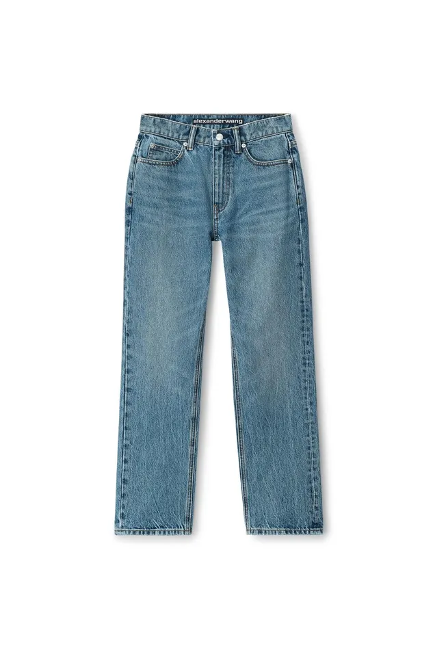 Denim Women Alexander Wang Og HighRise Stovepipe Jeans