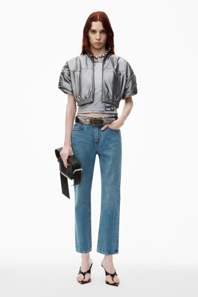 Denim Women Alexander Wang Og HighRise Stovepipe Jeans