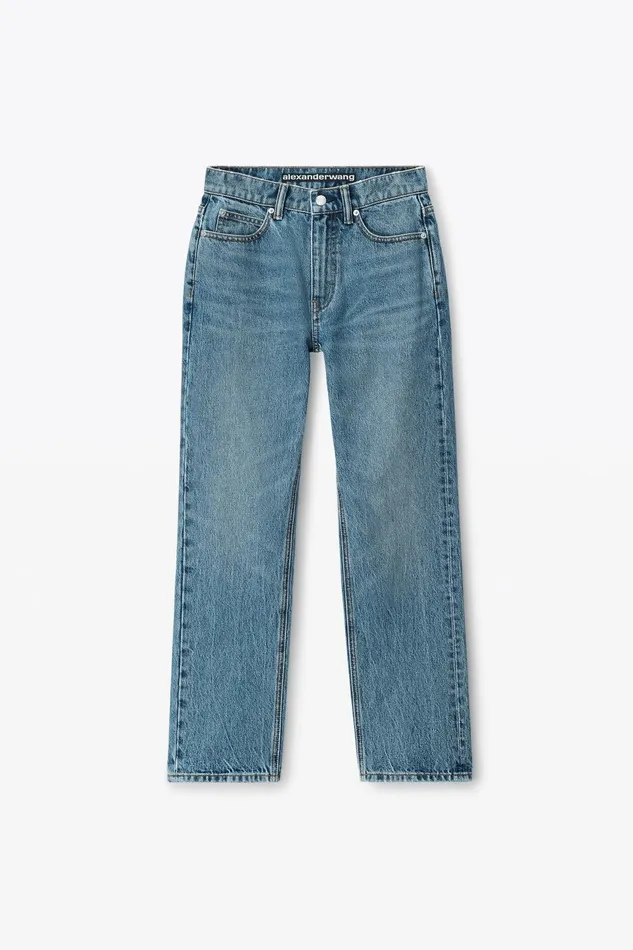 Denim Women Alexander Wang Og HighRise Stovepipe Jeans
