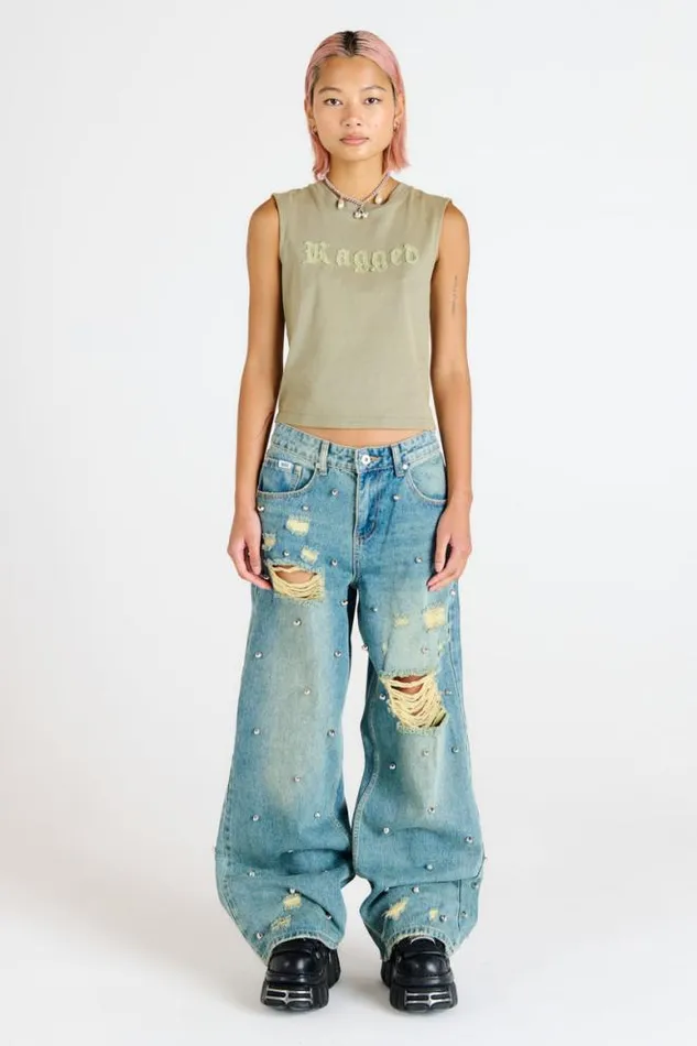 Dirty Wash Distressed Release Jean Women The Ragged Priest Jeans