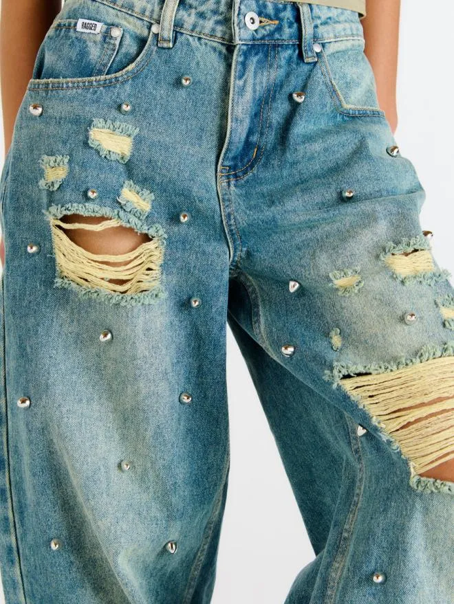 Dirty Wash Distressed Release Jean Women The Ragged Priest Jeans