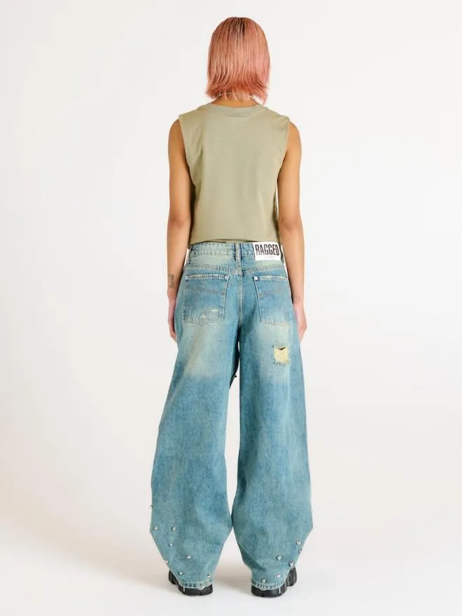 Dirty Wash Distressed Release Jean Women The Ragged Priest Jeans