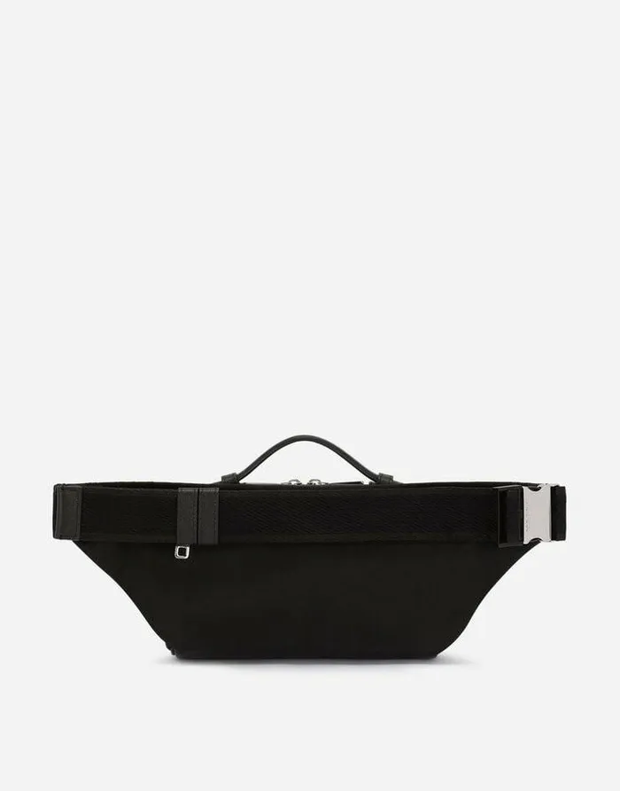 Dolce and Gabbana Backpacks And Fanny Packs Men Grainy Calfskin Belt Bag Black Dolce and Gabbana Backpacks And Fanny Packs Men Grainy Calfskin Belt Bag Black