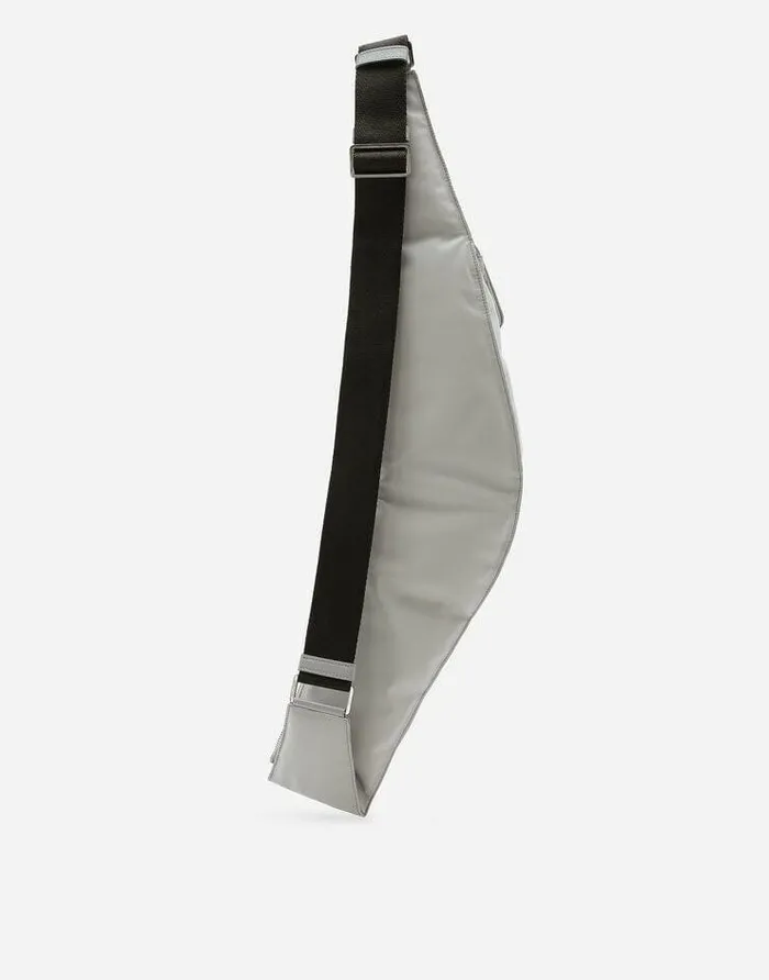 Dolce and Gabbana Backpacks And Fanny Packs Men Nylon Belt Bag Grey Dolce and Gabbana Backpacks And Fanny Packs Men Nylon Belt Bag Grey