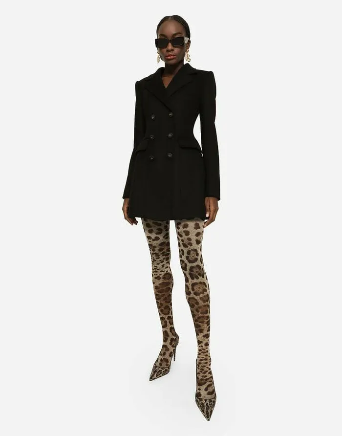 Dolce and Gabbana Blazers Women Wool And Cashmere Turlington Jacket Black Dolce and Gabbana Blazers Women Wool And Cashmere Turlington Jacket Black