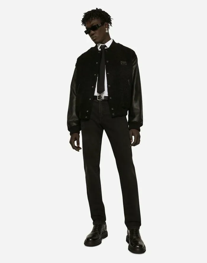 Dolce and Gabbana Denim Men Slim Fit Stretch Denim Jeans With Subtle Abrasions Multicolor
