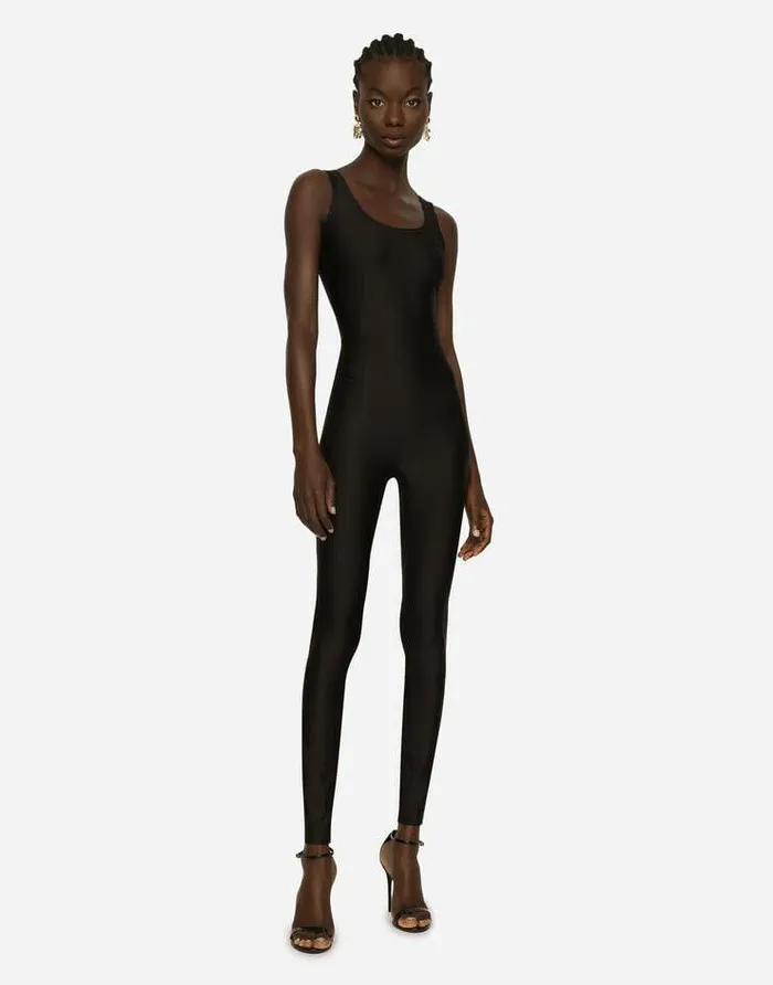 Dolce and Gabbana Dresses Women Jersey Jumpsuit Black Dolce and Gabbana Dresses Women Jersey Jumpsuit Black