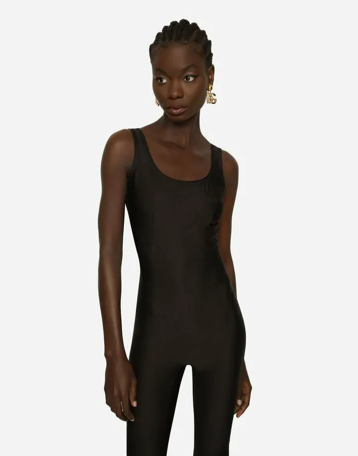 Dolce and Gabbana Dresses Women Jersey Jumpsuit Black Dolce and Gabbana Dresses Women Jersey Jumpsuit Black