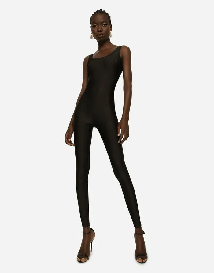 Dolce and Gabbana Dresses Women Jersey Jumpsuit Black Dolce and Gabbana Dresses Women Jersey Jumpsuit Black
