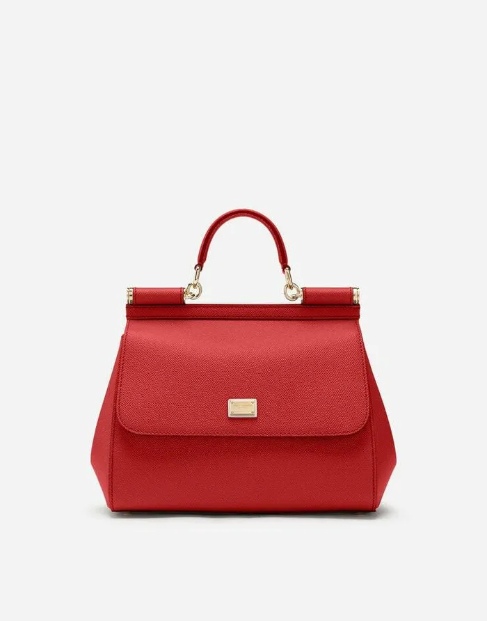 Dolce and Gabbana Handbags Women Large Sicily Handbag Red