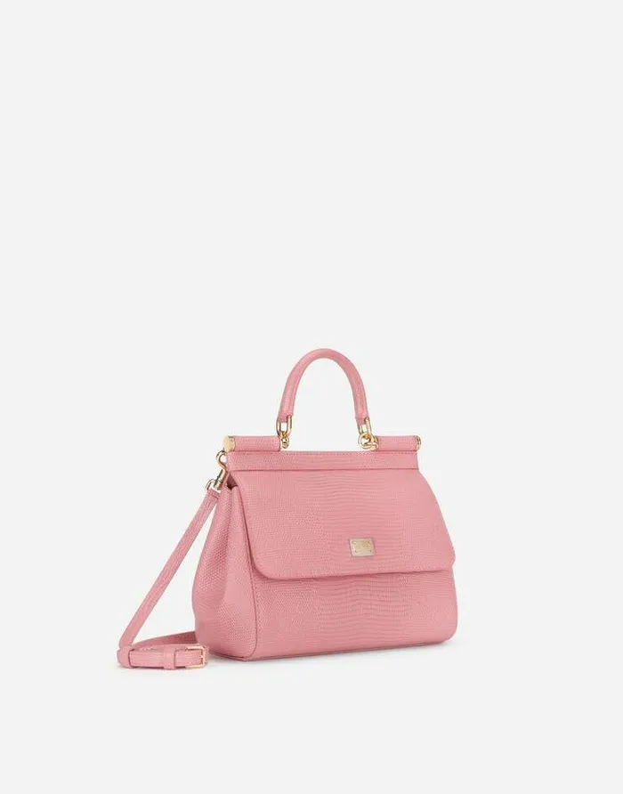 Dolce and Gabbana Handbags Women Medium Sicily Handbag Pink Dolce and Gabbana Handbags Women Medium Sicily Handbag Pink