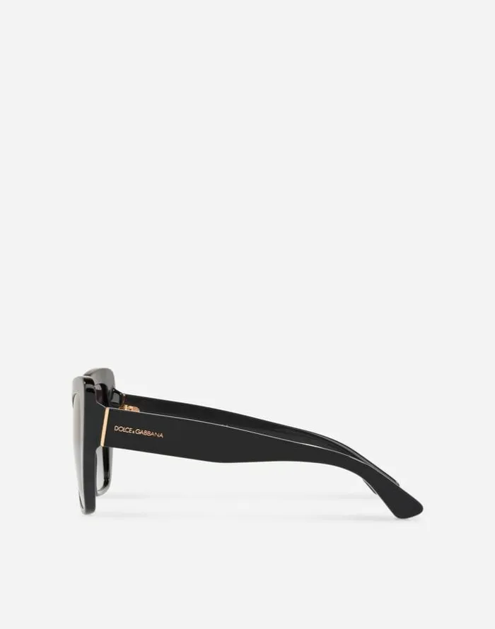 Dolce and Gabbana Icons Women Halfprint Sunglasses Black Dolce and Gabbana Icons Women Halfprint Sunglasses Black
