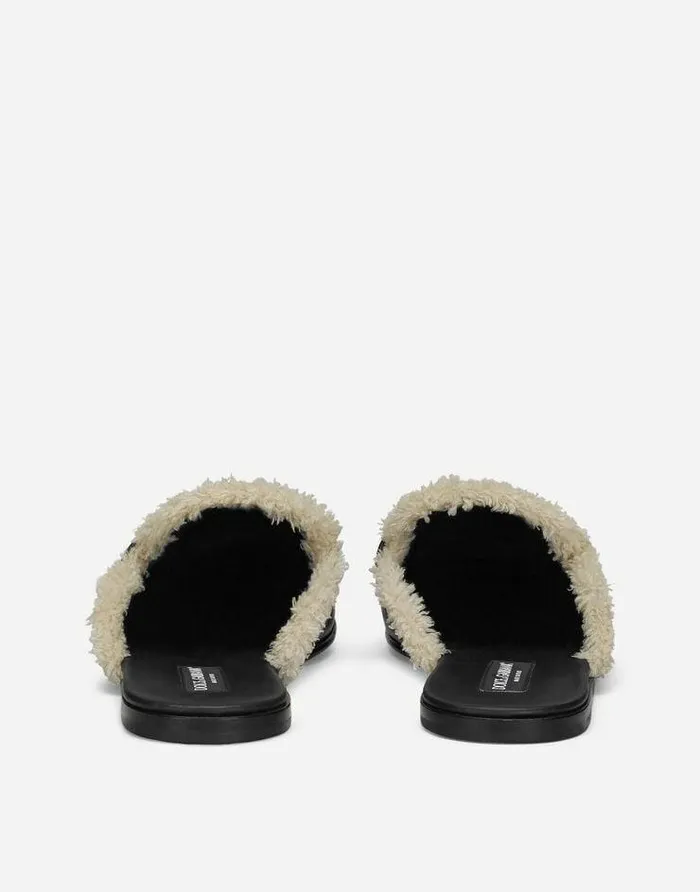 Dolce and Gabbana Loafers And Moccasins Men Calfskin Mules Multicolor