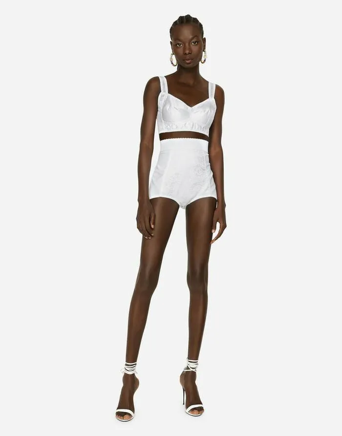 Dolce and Gabbana Shirts And Tops Women Corset Top White Dolce and Gabbana Shirts And Tops Women Corset Top White