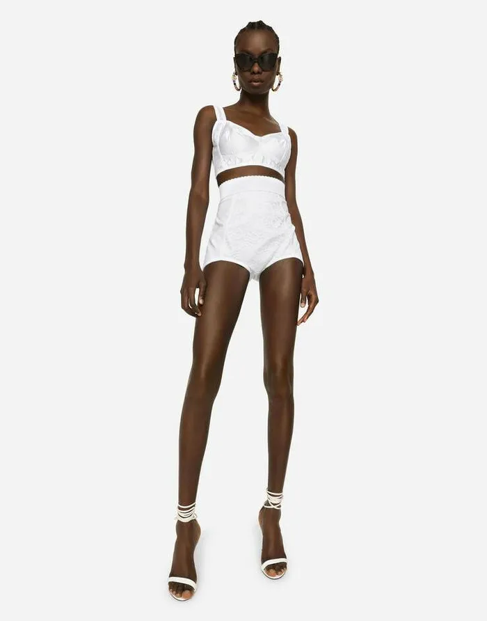 Dolce and Gabbana Shirts And Tops Women Corset Top White Dolce and Gabbana Shirts And Tops Women Corset Top White
