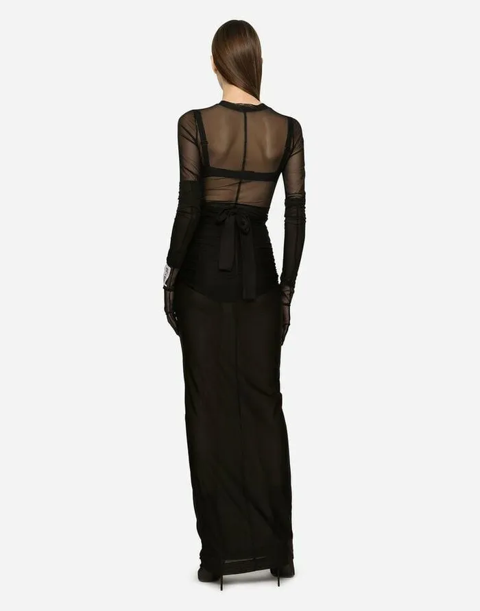 Dolce and Gabbana Shirts And Tops Women KIM DOLCEandGABBANA Tulle Top Black Dolce and Gabbana Shirts And Tops Women KIM DOLCEandGABBANA Tulle Top Black