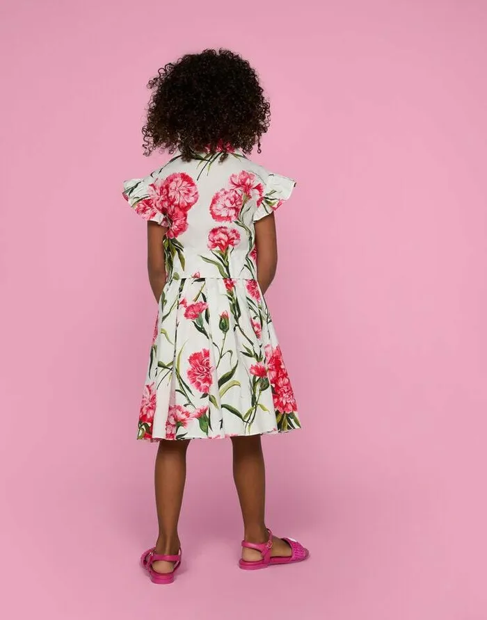 Dolce and Gabbana Shoes 2438 Children Straw And Nappa Leather Sandals With DG Logo Fuchsia