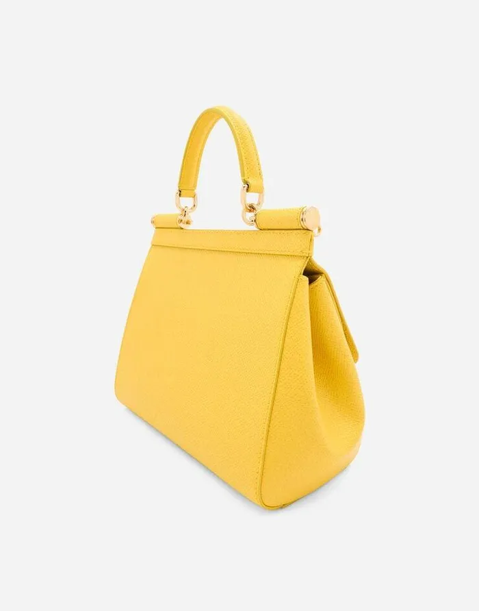 Dolce and Gabbana Shoulder And Crossbody Bags Women Medium Sicily Handbag Yellow Dolce and Gabbana Shoulder And Crossbody Bags Women Medium Sicily Handbag Yellow