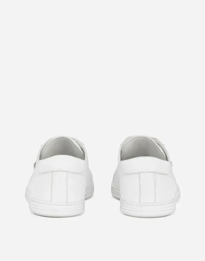 Dolce and Gabbana Sneakers Men Saint Tropez Calfskin Sneakers White Dolce and Gabbana Sneakers Men Saint Tropez Calfskin Sneakers White