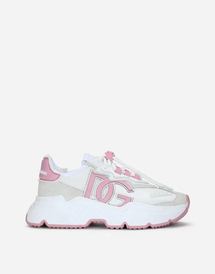 Dolce and Gabbana Sneakers Women Mixedmaterial Daymaster Sneakers With DG Logo Patch Multicolor Dolce and Gabbana Sneakers Women Mixedmaterial Daymaster Sneakers With DG Logo Patch Multicolor