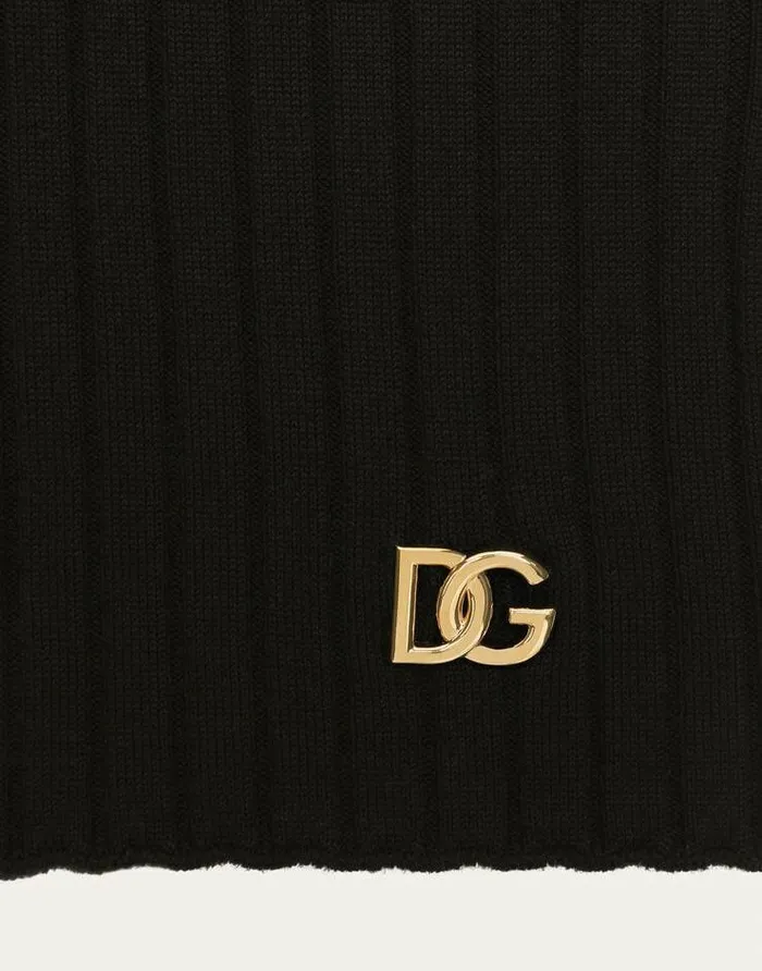 Dolce and Gabbana Sweaters And Cardigans Women Wool Flatrib Sweater Black Dolce and Gabbana Sweaters And Cardigans Women Wool Flatrib Sweater Black