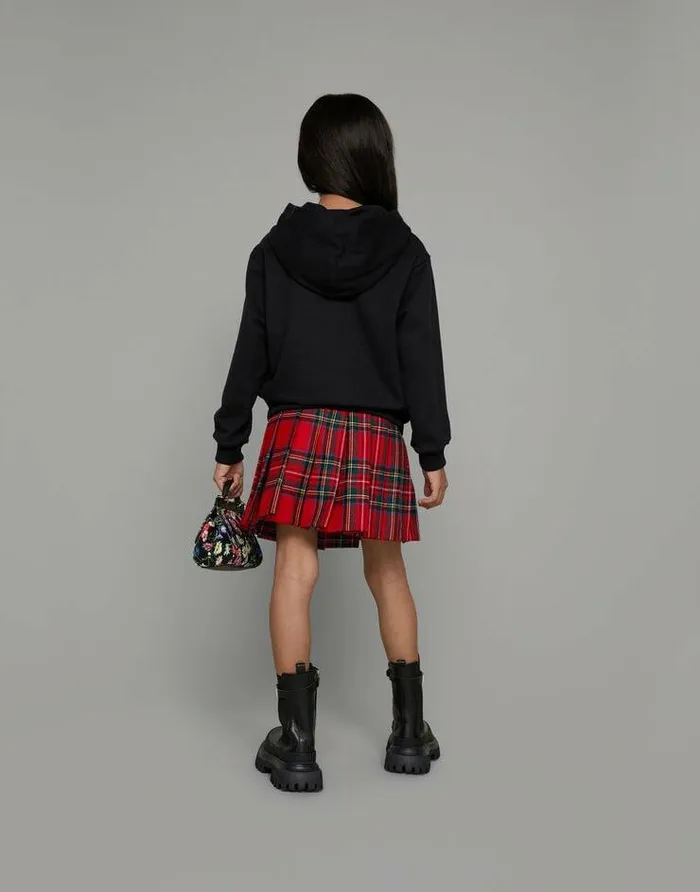 Dolce and Gabbana TShirts And Sweatshirts Children Jersey Hoodie With Logo Print Black Dolce and Gabbana TShirts And Sweatshirts Children Jersey Hoodie With Logo Print Black