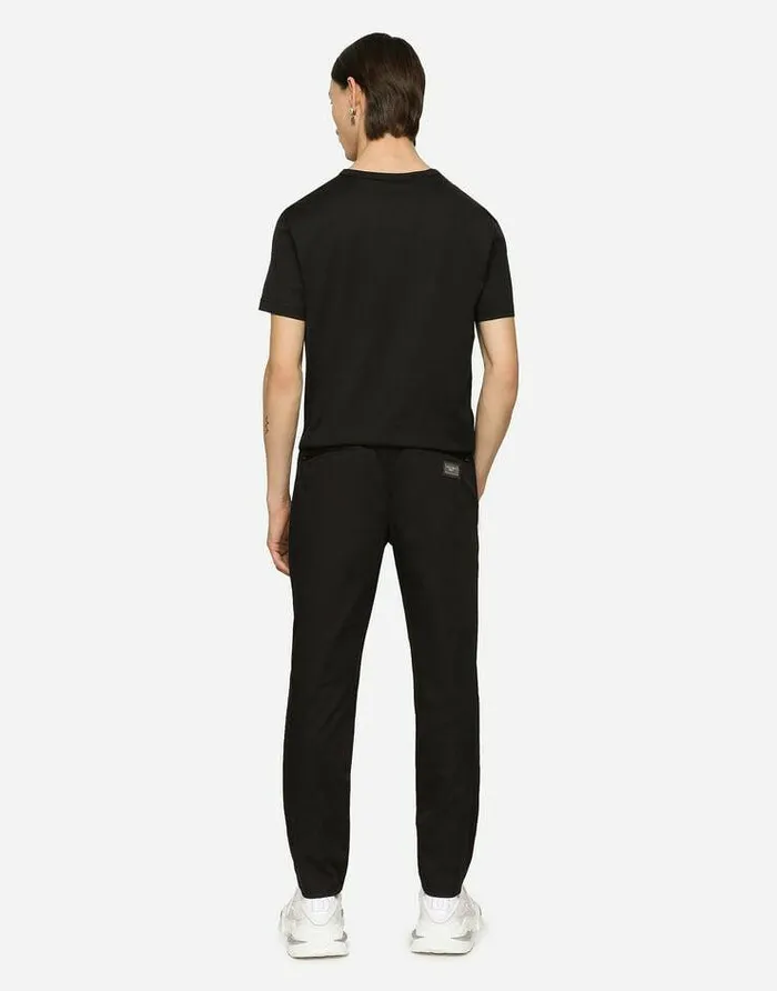 Dolce and Gabbana Trousers And Shorts Men Stretch Cotton Jogging Pants With Tag Blue Dolce and Gabbana Trousers And Shorts Men Stretch Cotton Jogging Pants With Tag Blue