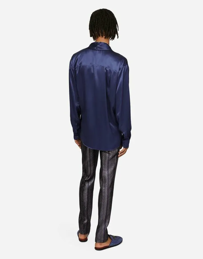 Dolce and Gabbana Trousers And Shorts Men Striped Lurex Jacquard Pants Multicolor Dolce and Gabbana Trousers And Shorts Men Striped Lurex Jacquard Pants Multicolor