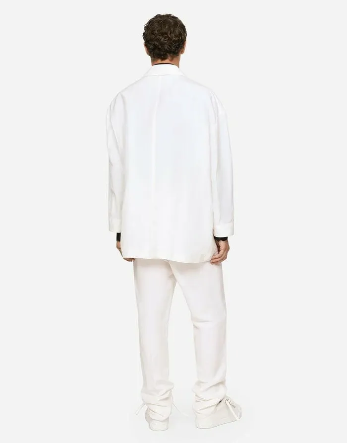 Dolce and Gabbana Trousers And Shorts Men Tailored Linen And Silk Pants White Dolce and Gabbana Trousers And Shorts Men Tailored Linen And Silk Pants White