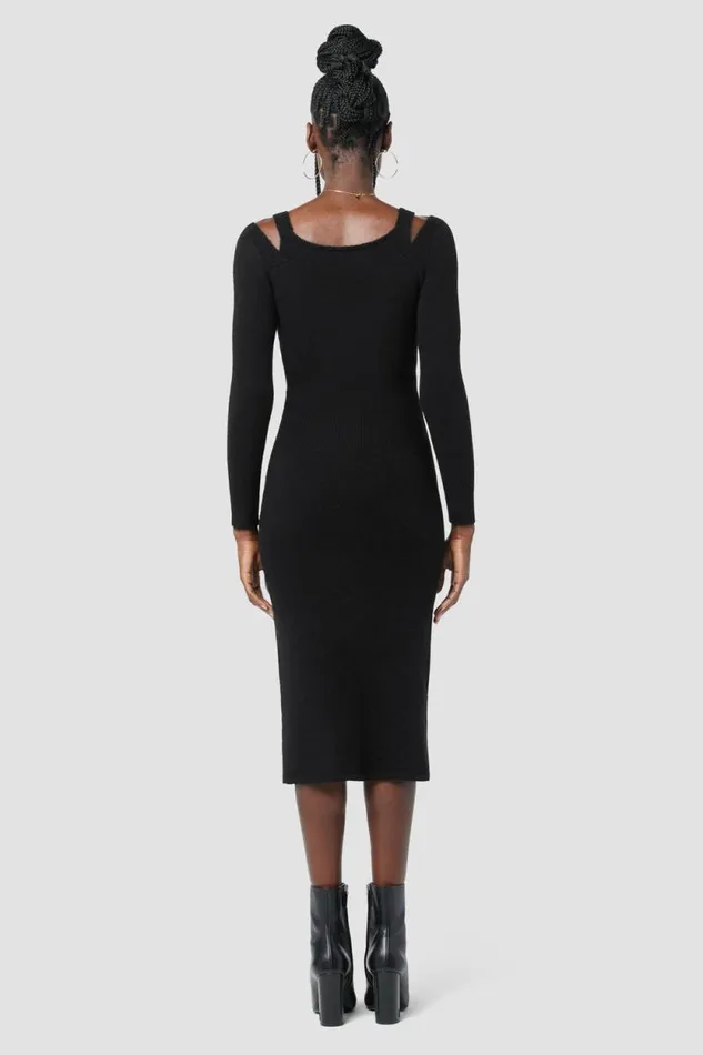 Dresses and Jumpsuits Women Hudson Jeans Melange Dress Black Dresses and Jumpsuits Women Hudson Jeans Melange Dress Black