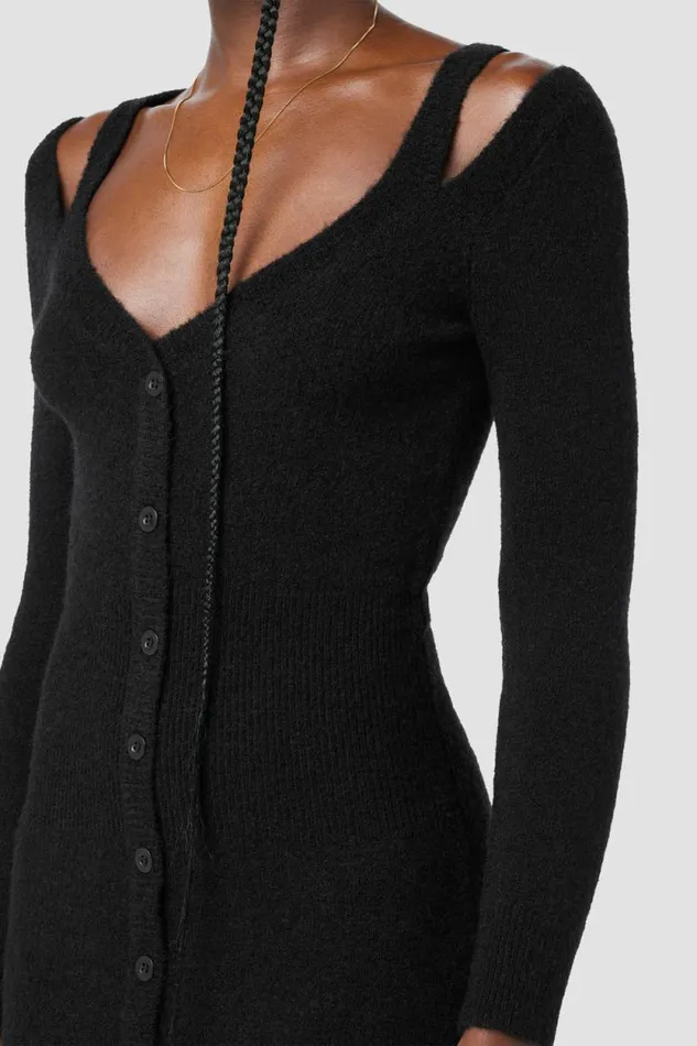 Dresses and Jumpsuits Women Hudson Jeans Melange Dress Black Dresses and Jumpsuits Women Hudson Jeans Melange Dress Black