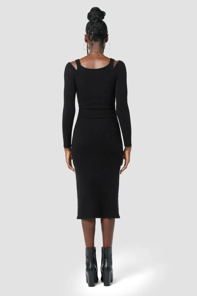Dresses and Jumpsuits Women Hudson Jeans Melange Dress Black Dresses and Jumpsuits Women Hudson Jeans Melange Dress Black