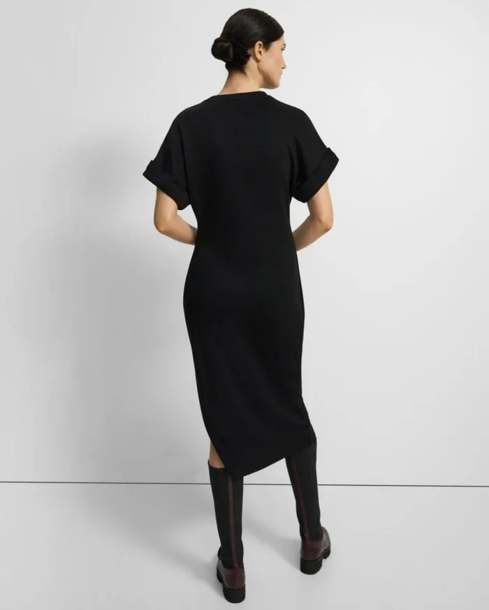 Dresses Jumpsuits Women Theory Dolman Sleeve Dress In Lyocell Jersey Black Dresses Jumpsuits Women Theory Dolman Sleeve Dress In Lyocell Jersey Black
