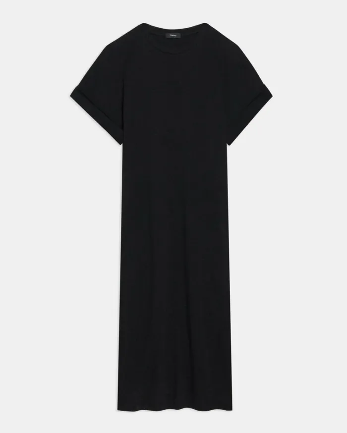 Dresses Jumpsuits Women Theory Dolman Sleeve Dress In Lyocell Jersey Black Dresses Jumpsuits Women Theory Dolman Sleeve Dress In Lyocell Jersey Black