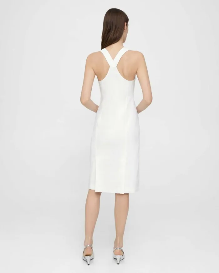 Dresses Jumpsuits Women Theory Racerback Dress In Good Linen White Dresses Jumpsuits Women Theory Racerback Dress In Good Linen White