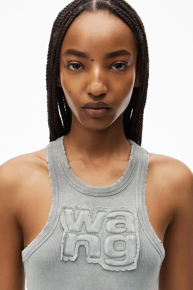 Dresses Women Alexander Wang Distressed Maxi Dress In Stretch Crepe