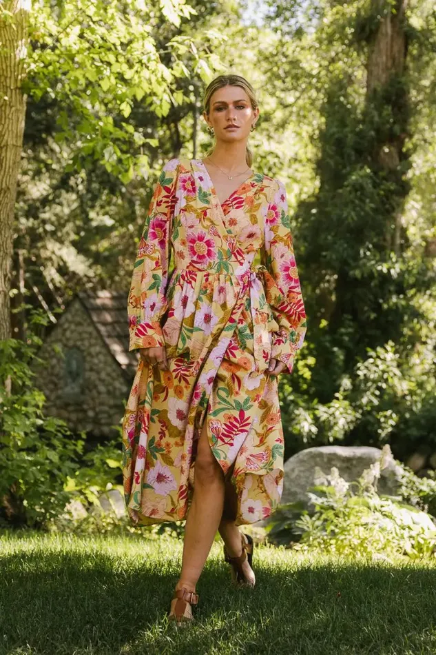 Dresses Women Bohme Celine Floral Wrap Dress