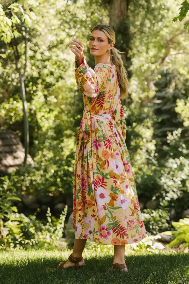 Dresses Women Bohme Celine Floral Wrap Dress